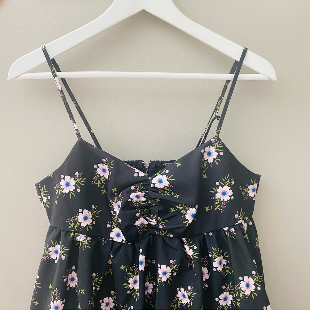 Free People Bubble Mini Dress Black Sz Medium - Picture 4 of 11